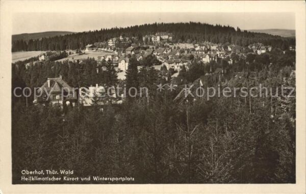 Oberhof Thueringen Heilklimatischer Kurort und Wintersport