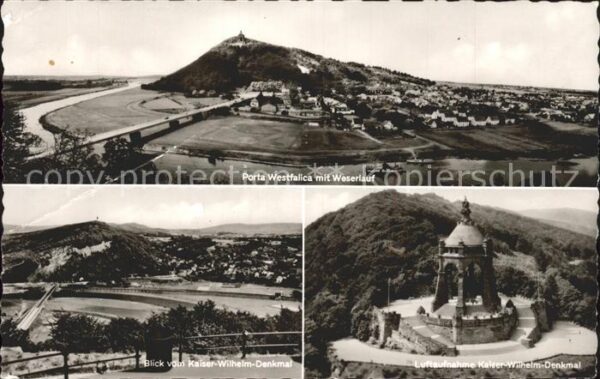 Porta Westfalica Kaiser Wilhelm Denkmal Weserlauf