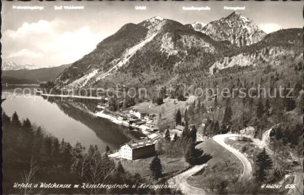Urfeld Walchensee Kesselbergstrasse Herzogstand