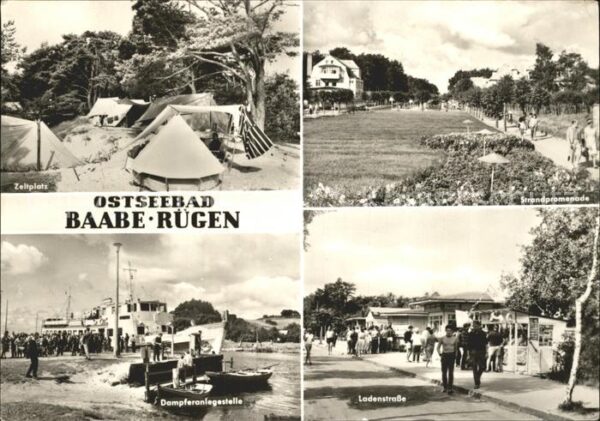 Baabe Ostseebad Ruegen Ladenstrasse Strandpromenade Zeltplatz