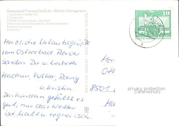 Darss Region Ostsee Leuchtturm FDGB Erholungsheim Seestern – Bild 2