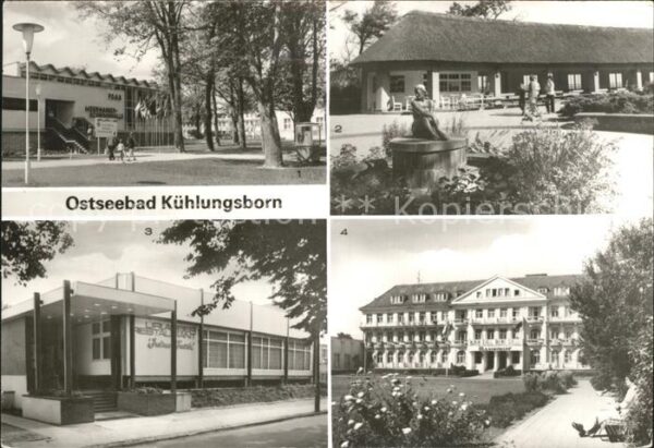 Kuehlungsborn Ostseebad FDGB Meerwasserschwimmhalle Konzertgart