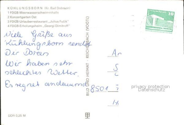 Kuehlungsborn Ostseebad FDGB Meerwasserschwimmhalle Konzertgart – Bild 2