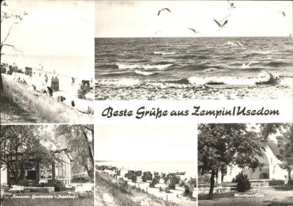 Zempin Musikpavillon Konsum Gaststätte Inselho