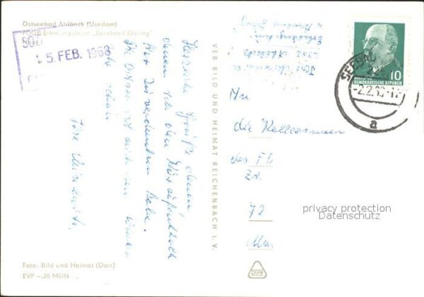Ahlbeck Ostseebad FDGB Erholungsheim Bernhard Göring – Bild 2