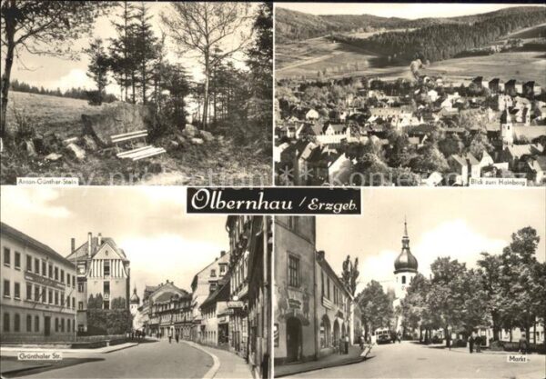 Olbernhau Erzgebirge Anton Günther Stein Hainberg Markt