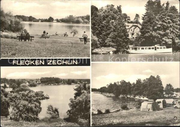Flecken Zechlin Schwarzer See Wohnboote Zeltplatz