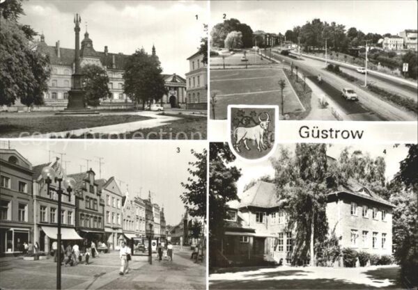 Guestrow Mecklenburg Vorpommern Schloss Bleicherstrasse Markt
