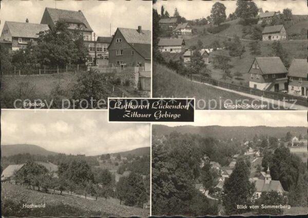 Lueckendorf Umgebinderhäuser Hochwald Blick vom Som