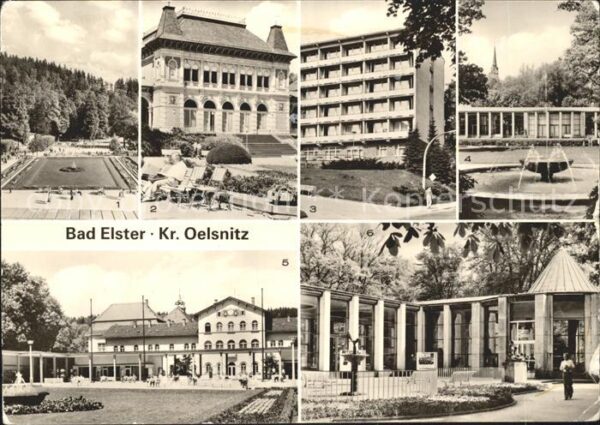Bad Elster Badeplatz Kurhaus Wandelhalle Moritzque