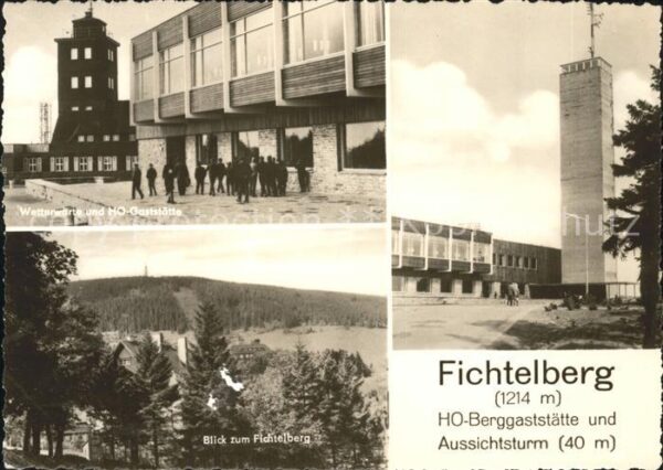 Fichtelberg Bayreuth HO Berggaststätte Aussichtsturm
