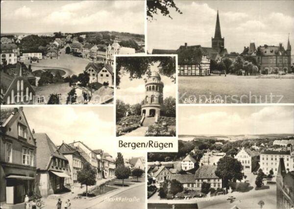Bergen Ruegen Kirche Marktstrasse Markt