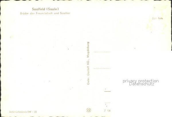 Saalfeld Saale Brücke der Freundschaft Saaltor – Bild 2