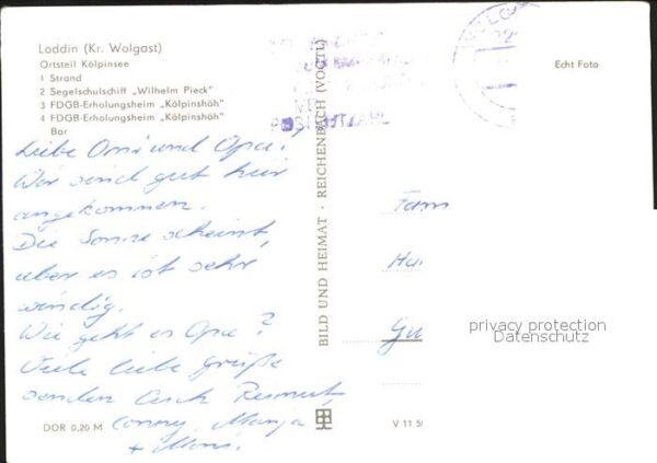 Loddin Segelschulschiff Wilhelm Pieck Erholung – Bild 2
