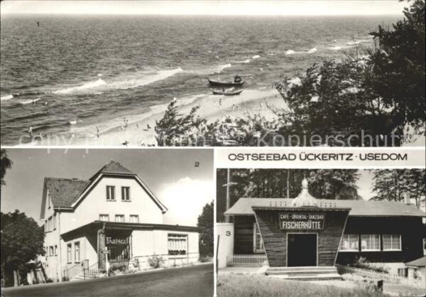 Ueckeritz Usedom Strand RatsCafe Fischerhütte
