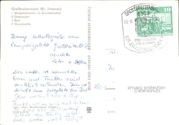 Grossbreitenbach Thueringen Wiegandsmühle im Grundsbachtal Bad – Bild 2