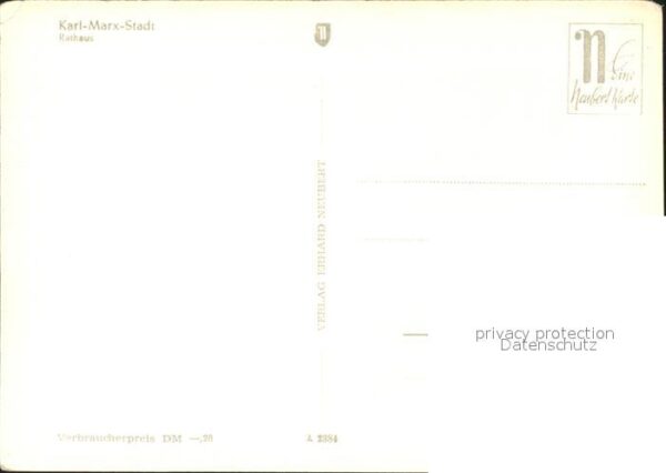 Karl-Marx-Stadt Rathaus – Bild 2