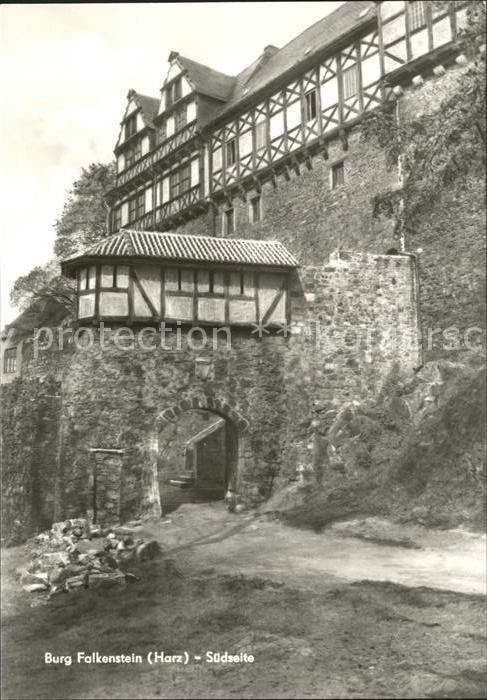 Falkenstein Harz Burg Falkenstein Südseite