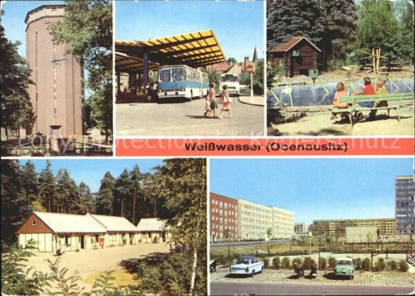 Weisswasser Oberlausitz Wasserturm Busbahnhof Tierpark