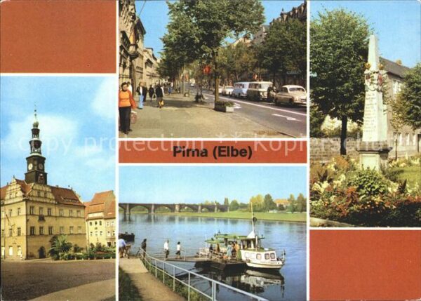 Pirna Markt Karl Marx Strasse Dampferanlegest