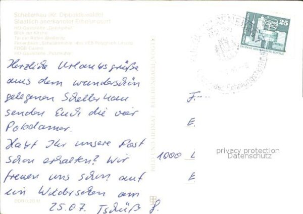Schellerhau HO Gaststätte Gebirgshof FDGB Casino – Bild 2