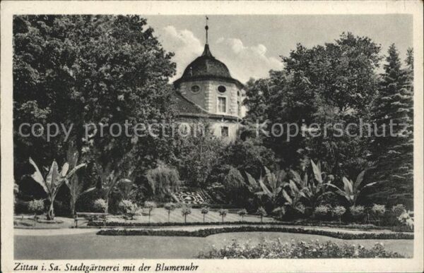 Zittau Stadtgärtnerei Blumenuhr