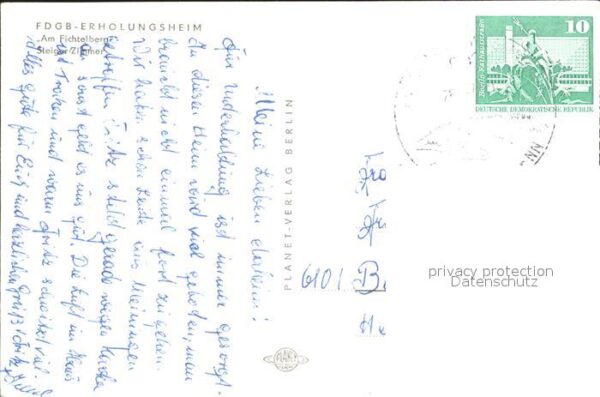 Fichtelberg Oberwiesenthal FDGB Erholungsheim Am Fichtelberg Steig – Bild 2
