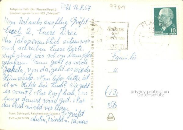 Poehl Vogtland Talsperre Bootsanlegestelle mit MS Trie – Bild 2