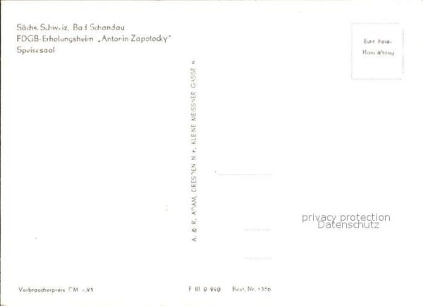 Bad Schandau FDGB Erholungsheim Antonin Zapotocky Sp – Bild 2