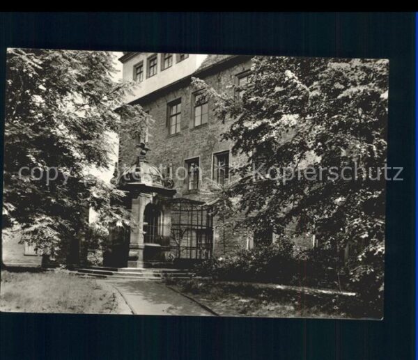 Merseburg Saale Rabenkäfig im Schlosshof