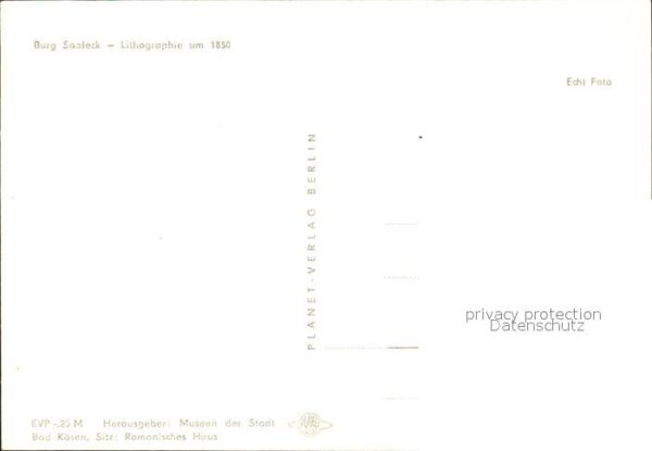 Saaleck Burg Saaleck Lithographie – Bild 2