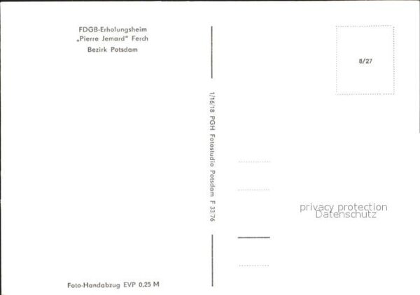 Potsdam FDGB Erholungsheim Pierre Jemard Ferch – Bild 2