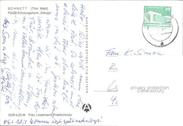 Schnett FDGB Erholungsheim Kaluga – Bild 2