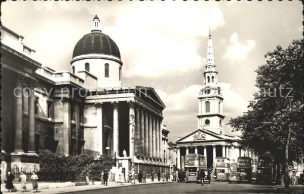 London The National Gallery and St Martin in t