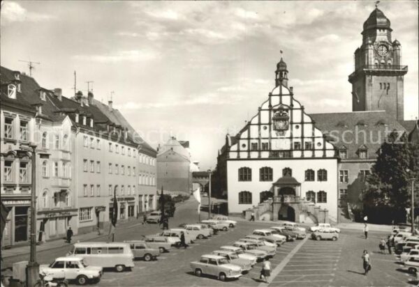 Plauen Vogtland Markt mit Altem Rathaus