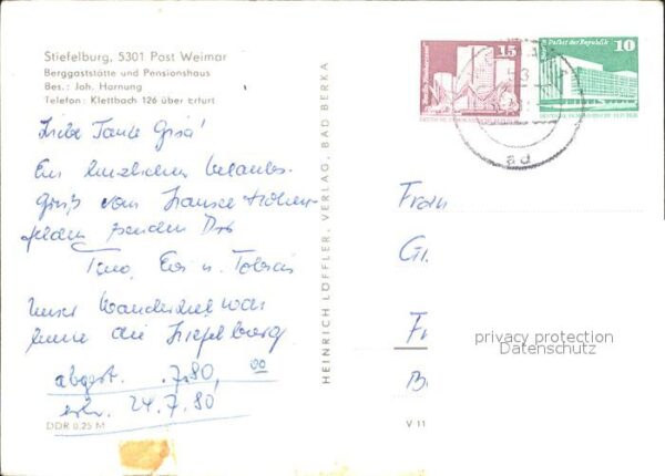 Weimar Thueringen Stiefelburg Berggaststätte – Bild 2