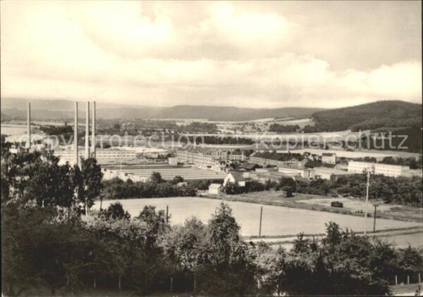 Kahla Thueringen Panorama Porzellanfabrik