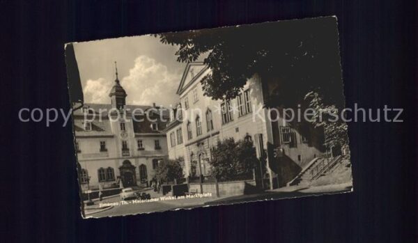 Ilmenau Thueringen Malerischer Winkel am Marktplatz