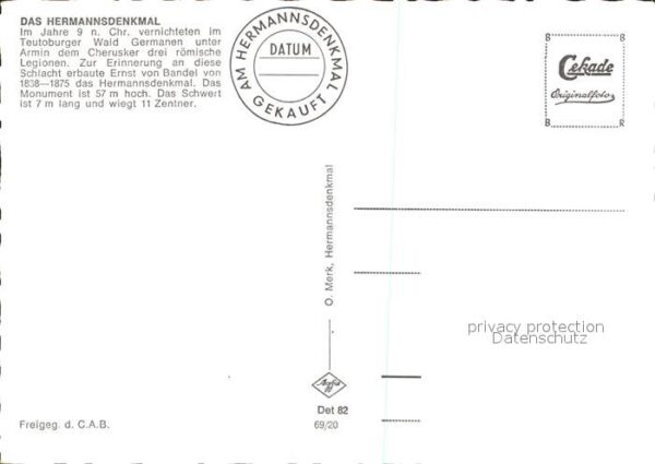 Teutoburgerwald Hermannsdenkmal Fliegeraufnahme – Bild 2