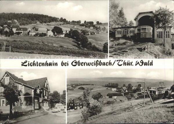 Lichtenhain Bergbahn Panorama Teilansichten