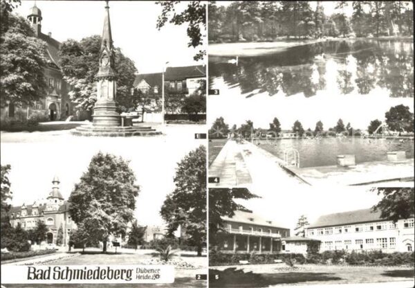 Bad Schmiedeberg Rathaus Kurhaus Schwanenteich Freibad E