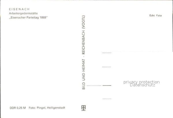 Eisenach Thueringen Arbeitergedenkstätte Eisenacher Parteit – Bild 2