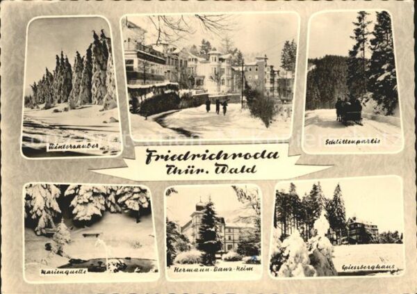 Friedrichroda Winteridyll Schlittenpartie Marienquell