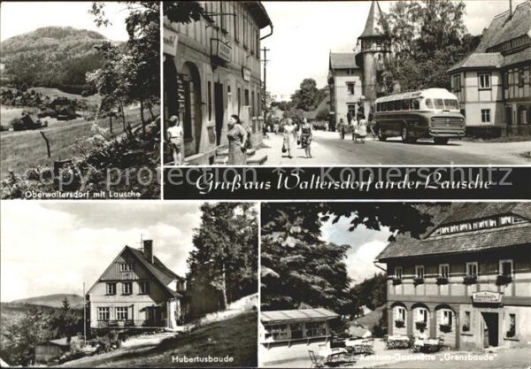 Waltersdorf Zittau an der Lausche Dorfpartie Hubertusbaude