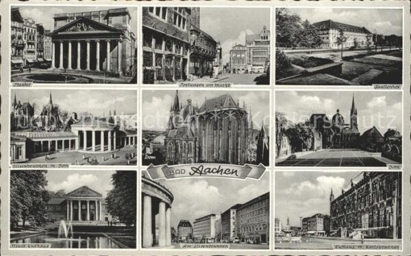 Aachen Theater Postwagen am Markt Quellenhof E