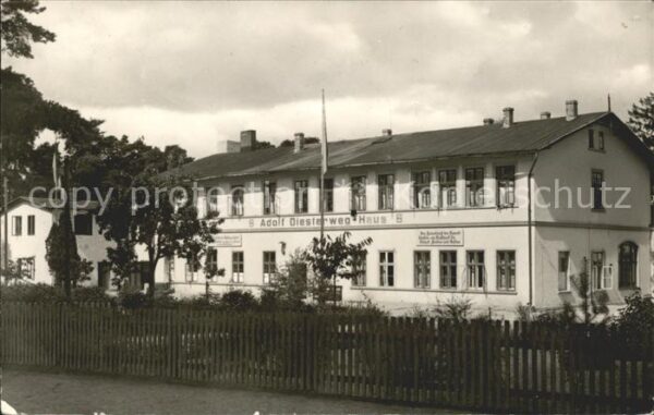 Lubmin Ostseebad FDGB Erholungsheim Adolf Diesterweg Hau