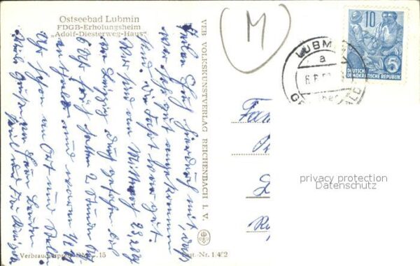 Lubmin Ostseebad FDGB Erholungsheim Adolf Diesterweg Hau – Bild 2