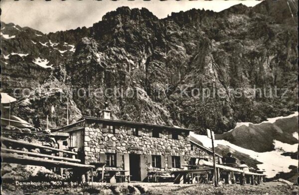 Dammkarhuette Berghaus Karwendelgebirge