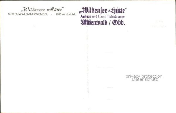 Mittenwald Bayern Wildensee Hütte Karwendelgebirge – Bild 2