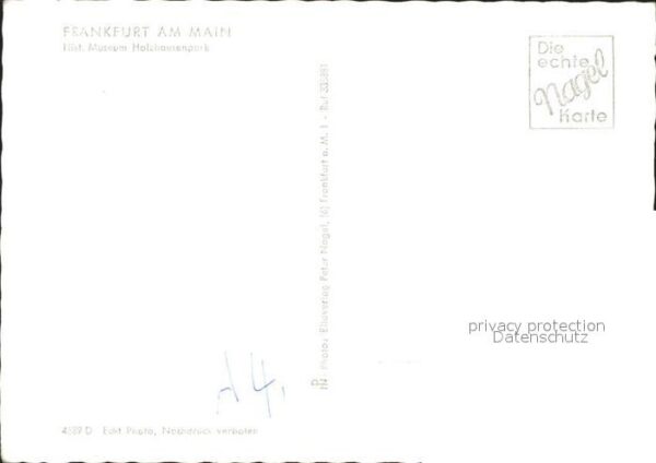 Frankfurt Main Historisches Museum Holzhausenpark Schw – Bild 2